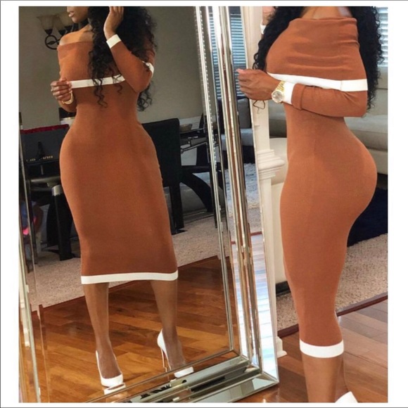 Off Shoulder Bodycon Dress 😍 - Picture 2 of 2